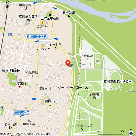 田村タイヤ商会付近の地図